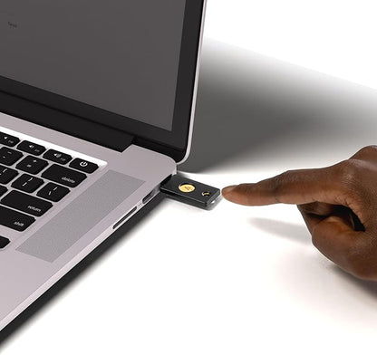 Yubico - YubiKey 5 NFC - Multi-Factor authentication (MFA) Security Key and passkey, Connect via USB-A or NFC, FIDO Certified - Protect Your Online Accounts