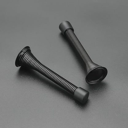 Ravinte Door Stoppers, 18 Pack Black Spring Door Stops with Rubber Bumper, Door Stoppers for Bottom of Door