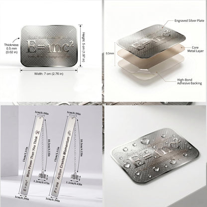 Physics Bookmark Gift Set, 18-Piece Metal Bookmarks Kit for Physics Gifts