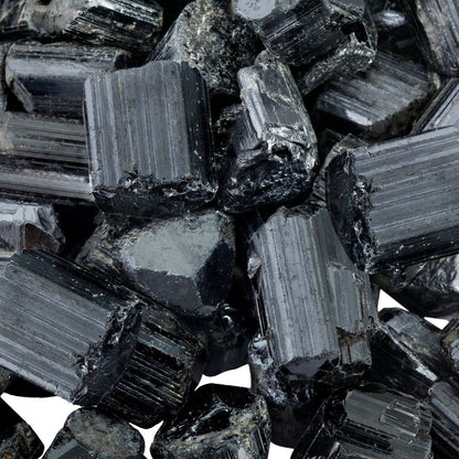 rockcloud 1 lb Natural Crystals Raw Rough Stones for Cabbing,Tumbling,Cutting,Lapidary,Polishing,Reiki Crytsal Healing,Black Tourmaline Small Size