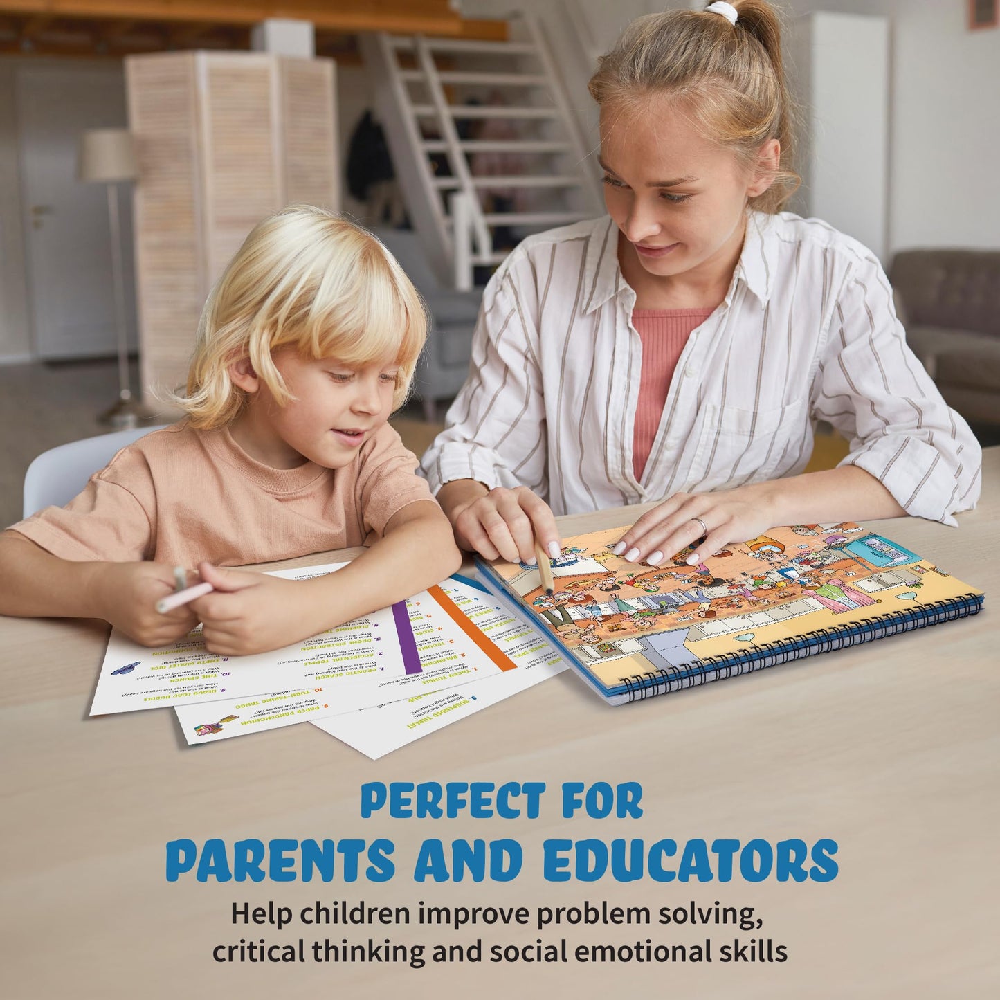 Picture Book and Emotion Cards, Social Stories, Emotions Learning Activities, Homeschool and Autism Activity, Educational Busy Book, Speech Therapy (Picture This Flipbook #2)
