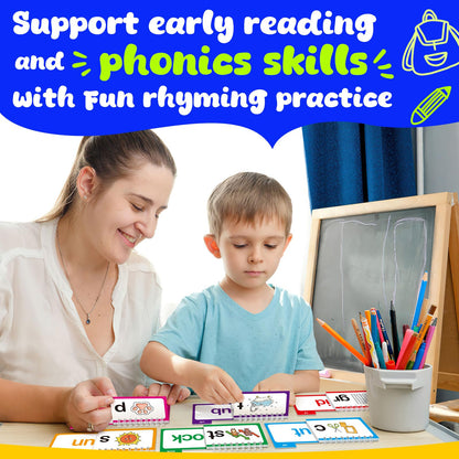 Zazopup 30 Read and Rhyme Flip Books,Word Family Build Book,Learn to Read Phonics Flash Cards,Sight Words Flash Cards Kindergarten Classroom Homeschool Learning Book,Phonics Flashcards,Reading Games