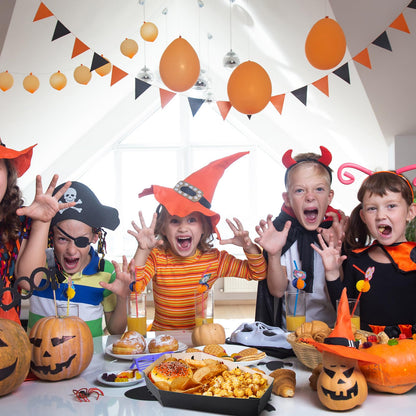 Mumufy 36 Pieces Summer Halloween Paper Tray Disposable Coffin Bowl for Treat Candy Snack Spooky Goth Food Holder Trays for Halloween Party Supplies 10.24 x 6.3 x 1.9 Inches