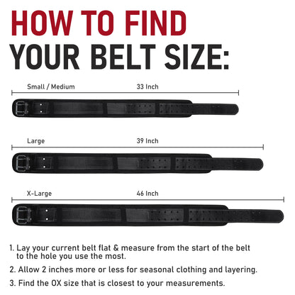 FUERI Heavy Duty 26 Pocket Tool Belt with Suspender | Grain Black Leather & Red Nylon Carpenter Tool Belt With 2 Large Pouches, Hammer Holder, Suspender Loops & Padded Belt, Ideal for Electricians