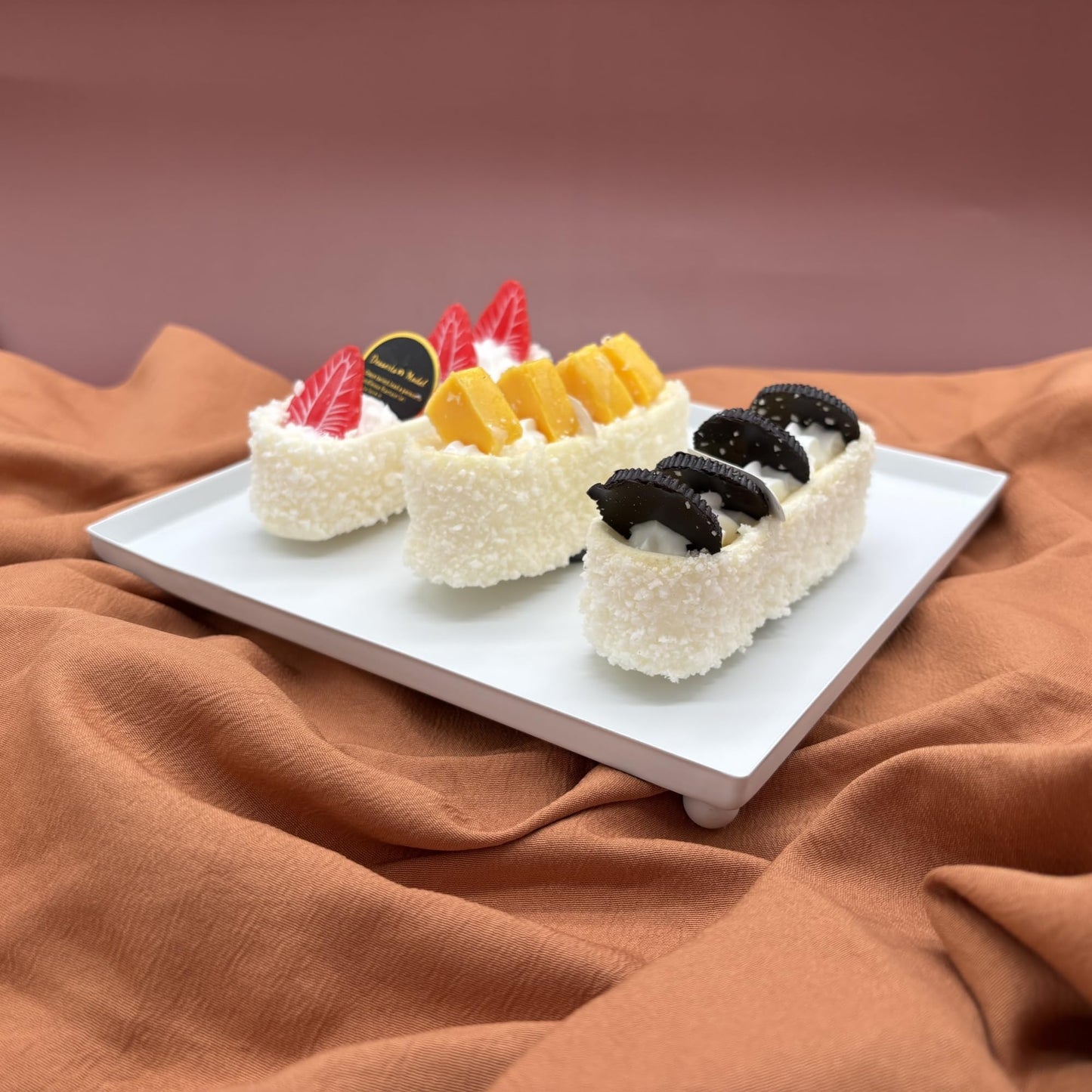 FESTLOVE Set of 7 White Cake Stands Metal Dessert Display Holder Round 3 Tier Cupcake Stand Serving Tray Platter Cake Pedestal Stand for Party Weddings Birthday Baby Showers Anniversary