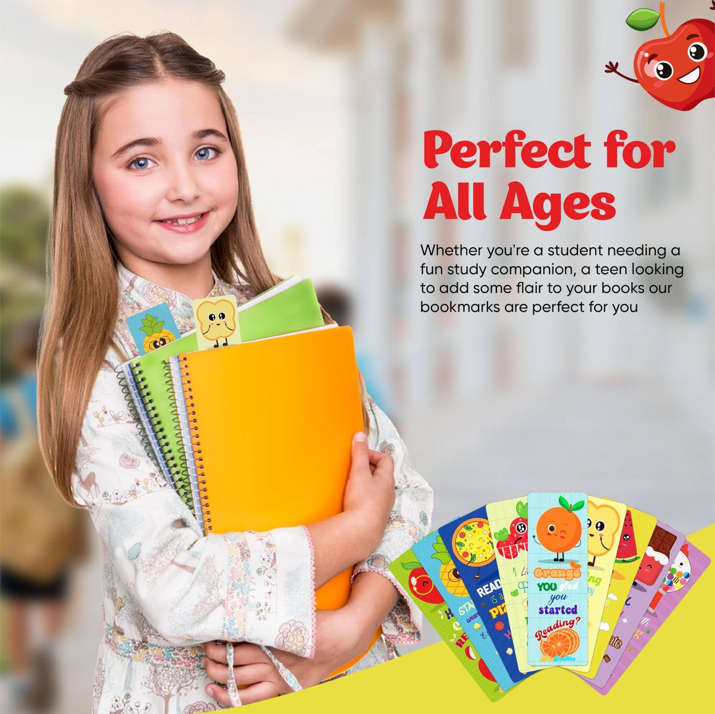 SillySmellies Large Sized Scratch and Sniff Scented Bookmarks, 10 Styles – Fun Smelly Bookmarks for Kids, Teachers, Reading Rewards, Classroom Incentives, & Party Favors (Teacher Pack, 60 Pieces)