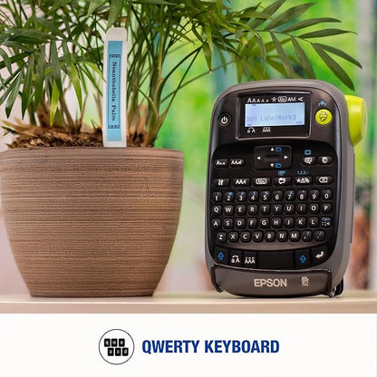 LABELWORKS Epson LW-PX300ADPT Industrial Label Maker for Office with Adapter – Sticker Labels, Magnetic Label Compatible, Only Uses 203 and 205 Shrink Tubes, Label Printer & Adapter