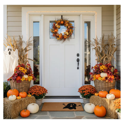Calloway Mills 102012448 Natural/Black Ghost Doormat, 24" x 48"