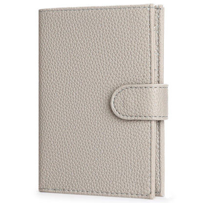 LEEXTON Passport Holder Wallet for Women,RFID Blocking Zippered Coins Pocket and Cash Slot Slim Compact Travel Wallet Passport Cover Case