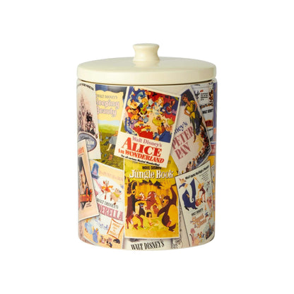 Enesco 6001023 Disney Ceramics Classic Film Posters Cookie Jar Canister, 9.25 Inch, Multicolor