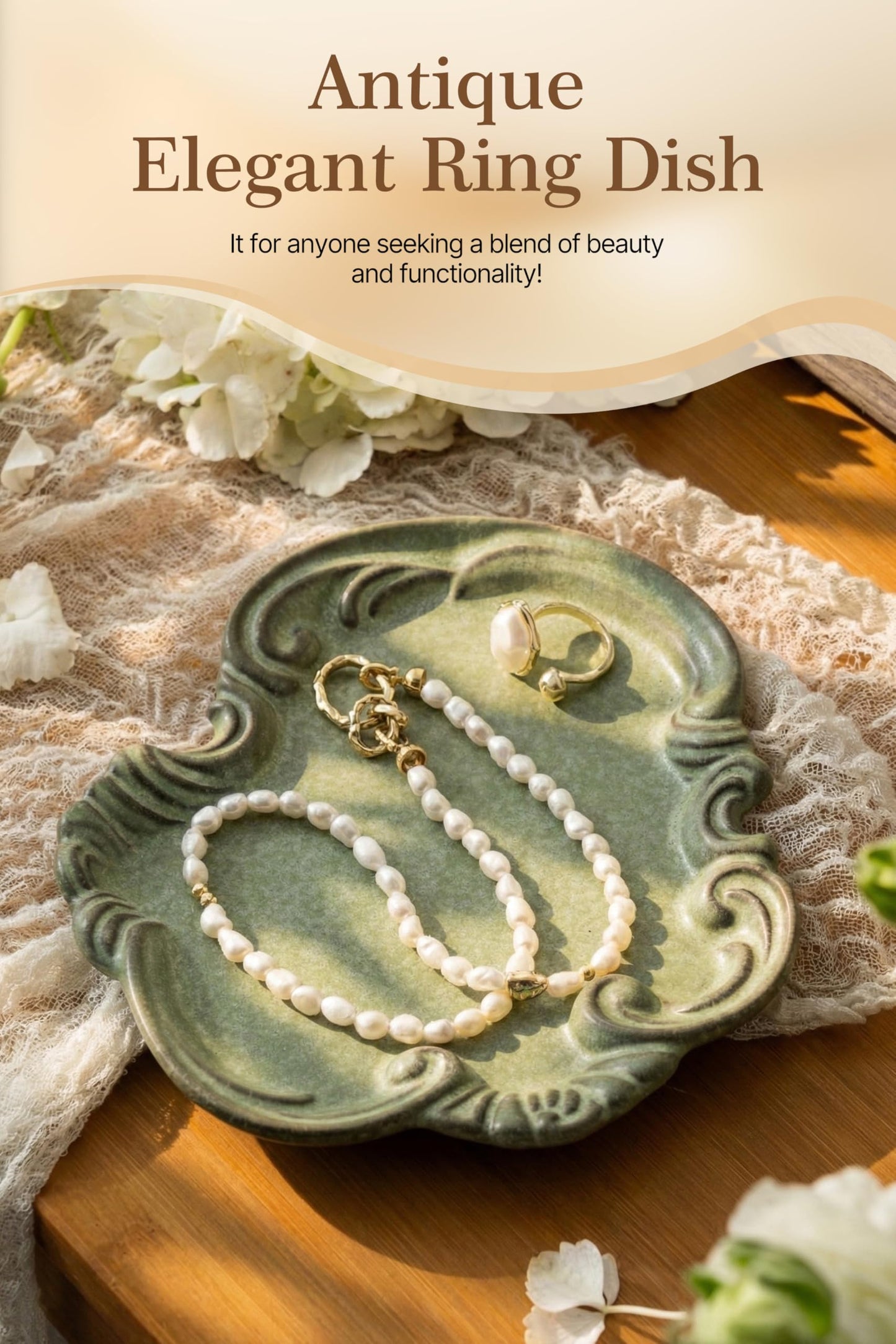 Jewelry Tray, Ceramic Jewelry Dish, Ring Dish, Trinket Tray, Rinket Dish, Ring Holder Dish, Key Bowl, Bathroom Vanity Tray, Retro, Vintage, Friendship Gifts, Anniversary Secret Santa, Deep Green