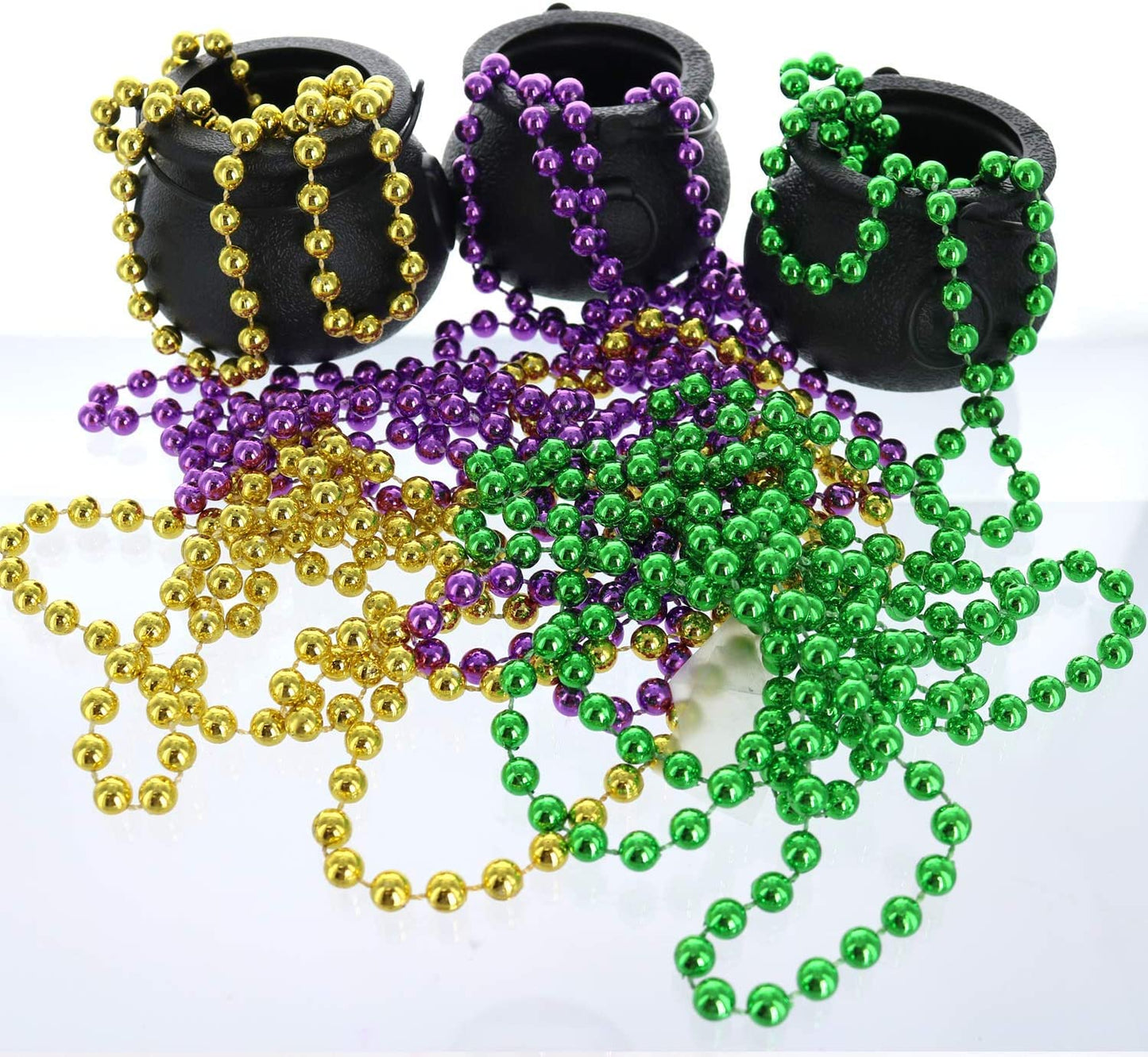 GiftExpress 24-Pack Mini Cauldron Candy Kettles, Novelty Treat Holders for St Patrick’s Day Pot of Gold and Halloween, Black Party Favor Containers