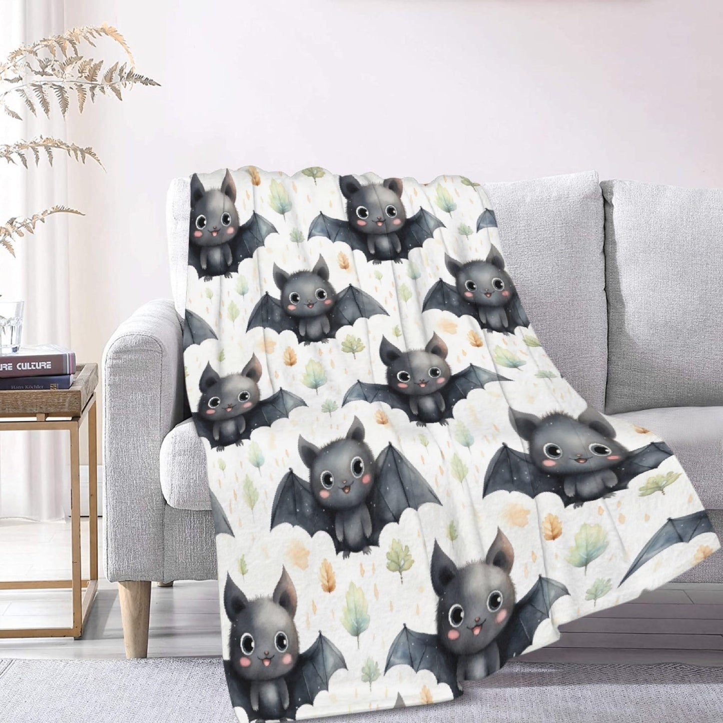 SUPERICH Halloween Bats Baby Blanket Gifts Super Soft Swaddle Newborn Cozy Baby Receiving Blanket Stroller Throw Blanket for Crib 40x30 in for Puppy