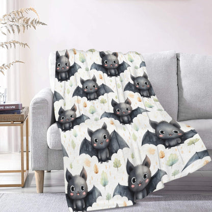 SUPERICH Halloween Bats Baby Blanket Gifts Super Soft Swaddle Newborn Cozy Baby Receiving Blanket Stroller Throw Blanket for Crib 40x30 in for Puppy