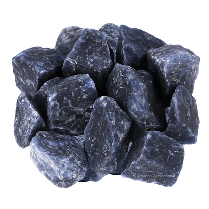 Amazing Gemstone Blue Aventurine Raw Crystals and Healing Stones, Natural Rocks for Tumbling - DIY Raw Stones and Crystals, 2 Pieces