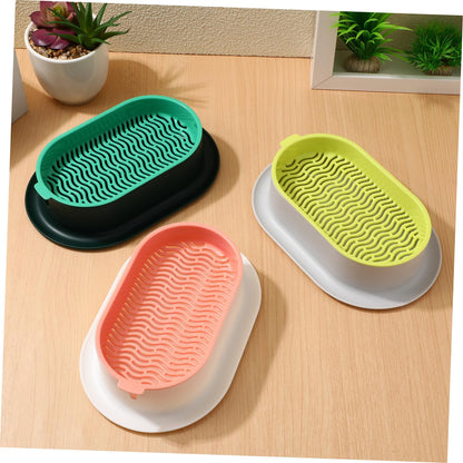 YARNOW Cat Grass Planter Set Hydroponic Indoor Soil-Free Growing Box with Large Water Tray 7.44X4.84X1.77 Inch Compact Nursery Kit for Household Cats