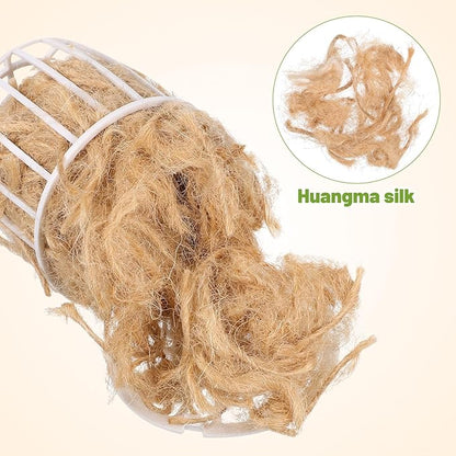Abaodam Cotton and Jute Bird Nest Material for Small Birds Parakeets Canaries Finches Comfortable Reusable Nesting Pad for Birdhouses and Habitat Decoration