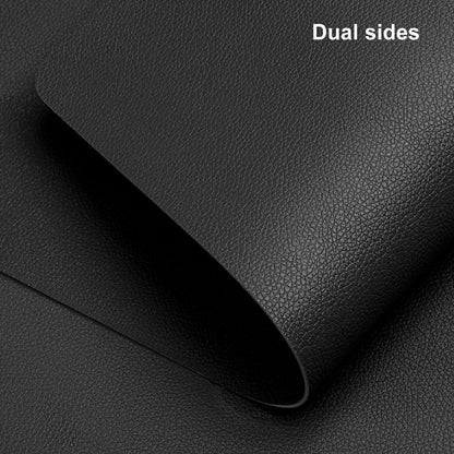 Myir JUN Table Runner Double Sided Vinyl Runner Table 55 Inch Long Runner for Table Washable Waterproof Non-Slip for Home Decorations Black,12 x 55 inch