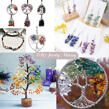 400pcs Natural Chip Stone Beads for Jewelry Making Lavender Amethyst 5-8mm Irregular Gemstones Healing Crystal Loose Rocks Bead Hole Drilled for Ring Earrings Necklace Bracelet Making DIY Art Crafts