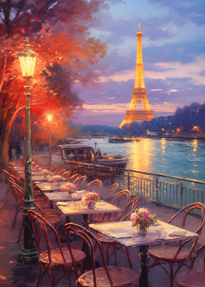 MBOQIU 1000 Piece Puzzle for Adults - Paris Riverside Puzzles for Adults 1000 Pieces, Letters on Back, Paris Night View Jigsaw Puzzle, Challenging Puzzles for Teens Seniors - 27.6 x 19.7 inches
