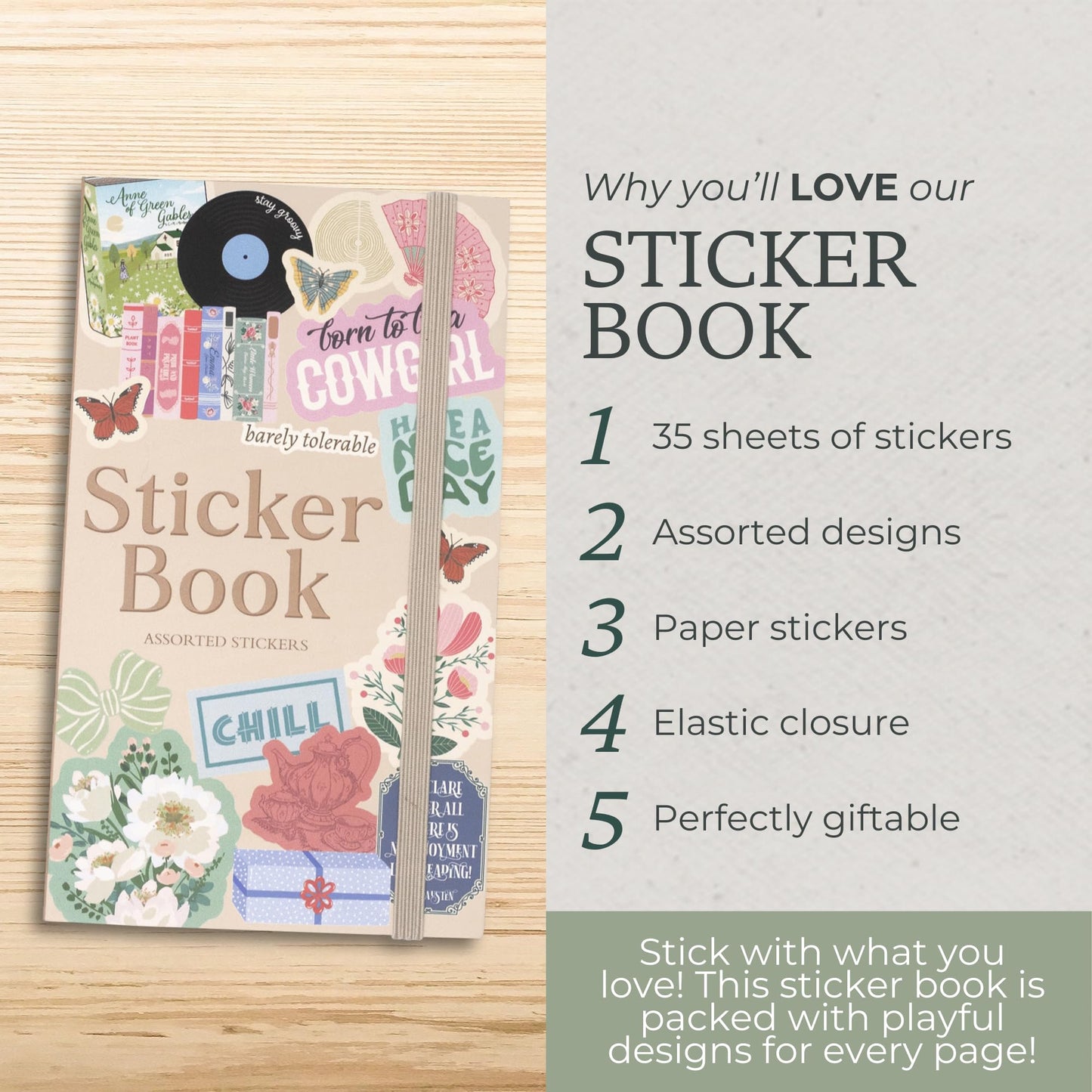 Steel Mill & Co. Assorted Sticker Book with 35 Sheets, Volume 1