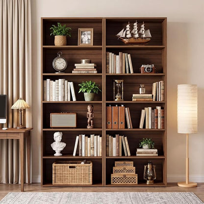 IRONCK Bookshelves and Bookcases Floor Standing 6 Tiers Display Storage Shelves 70 in Tall Bookcase Home Decor Furniture for Home Office, Living Room, Bed Room