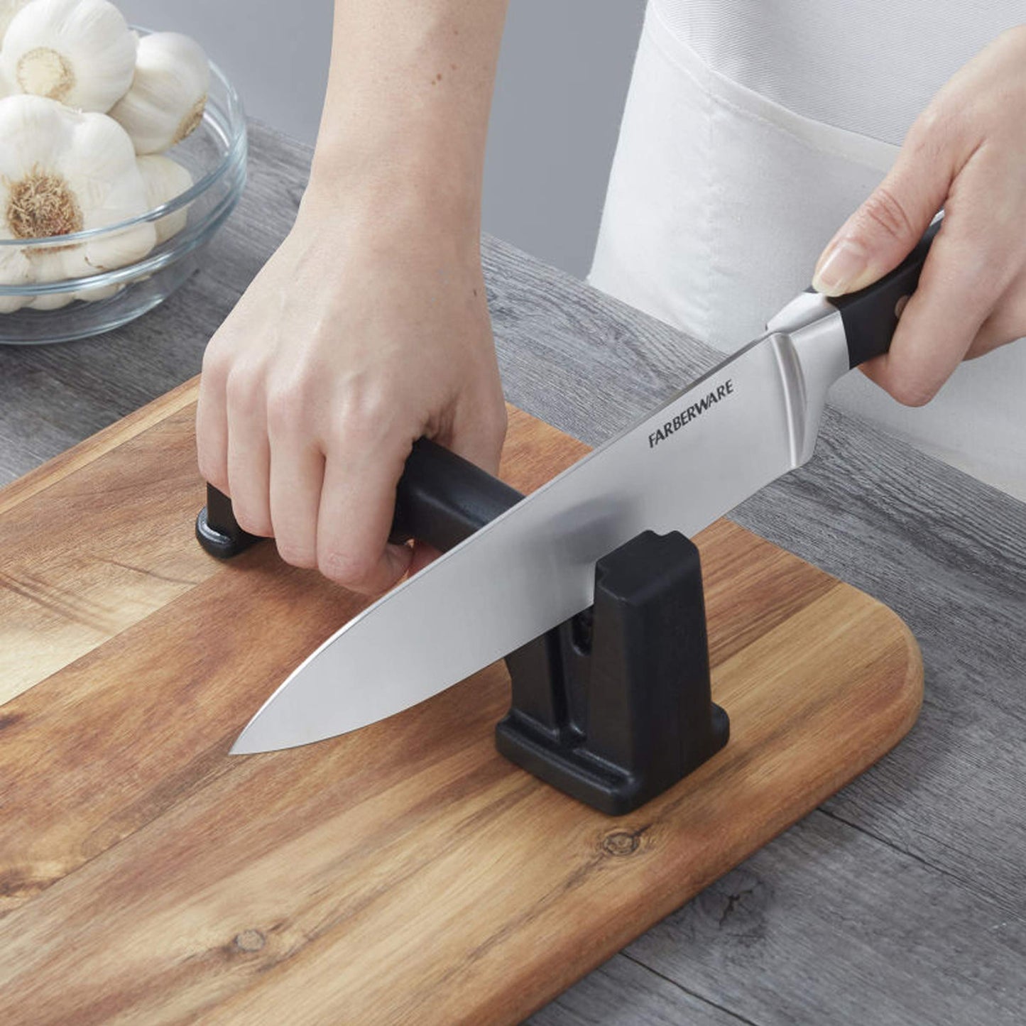 Farberware Juego de cuchillos de acero Inoxidable con sello bloque de 15 piezas