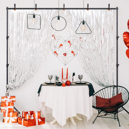 Backdrop Stand 10×8ft (W×H) Adjustable Backdrop Support Ground Kit Photography Photo Shoot Backdrop Stand for Parties with Sandbags, Spring Clips, Carrying Bag