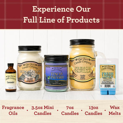 Our Own Candle Company, Banana Nut Bread Scented Mason Jar Candle, 100 Hour Burn Time - 13 Ounces