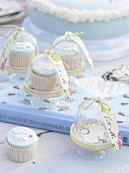 Talking Tables Pack of 6 Party Cake Domes, Gold