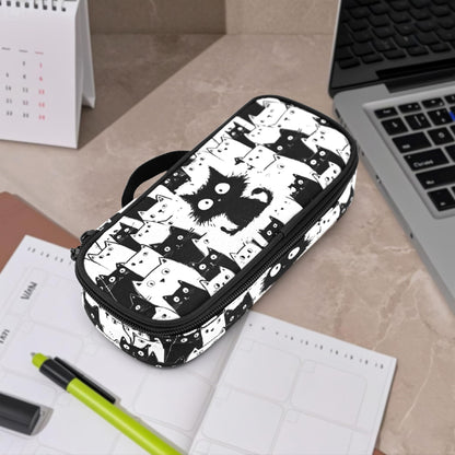 Droerfes Cat Pencil Case Pencil Pouch Large Capacity Pen Bag School Office Organizer Stationery Storage Box For Girls Boys Teen Kids