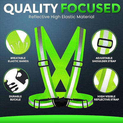 PeerBasics Safety Vests Bulk Pack - Reflective High Visibility, Men Women, Mesh (US, Alpha, One Size, Regular, Regular, Lime)