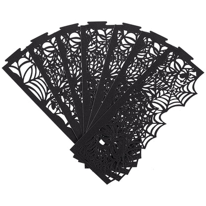 50Pcs Candle Wraps Halloween Tea Light Votive Cut Decorative Wraps Spiderweb Paper Candle Holder for LED Battery Tealight Candles Halloween Party Decorations