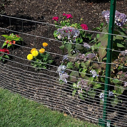 YARDGARD 2 in. x 3 in. Mesh Welded Wire Fence Roll, 36 in. x 50 ft., 16 Gauge Galvanized Steel Fence for Animal Enclosures, Garden Protection and Property Fencing