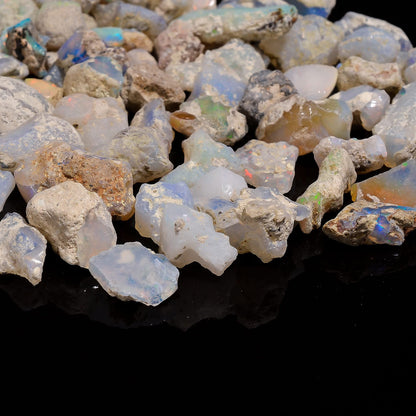 Gemkora 100 carats Raw Opal Gemstone and Crystals, Wholesale Lot, Gemstone, Rough Crystals, Rock Stones, Jewelry Making Supplies, DIY & Crafts (B Grade)