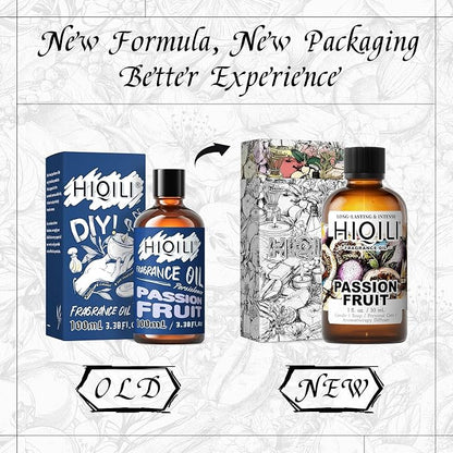 HIQILI Passion Fruit Fragrance Oil for Home Diffuser, Oil Burner, Great for Soap, Candle & Perfume Making, Add to Body Lotion - 1 Fl Oz
