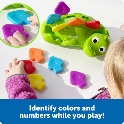 Learning Resources Steggy the Fine Motor Dino - 11 Pieces, Ages 18+ Months, Fine Motor and Sensory, Toddler Preschool Toys, Gifts for Kids