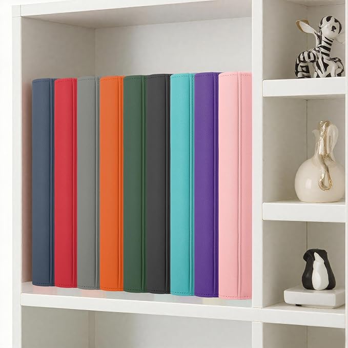 Trading Card Binder with 9 Side Loading Pocket Card Album Hold Up to 540 Cards PU Card Collection Binder, Collectible Albums Card Folder for MTG, TCG, Sports Cards（9-Pink）