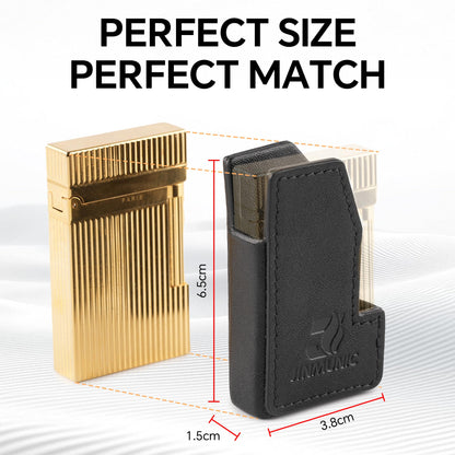 JINMUNIC Leather Lighter Case Cover Holder Sleeve Pouches for S.T Dupont Ligne 2 Lighter Accessories Small Gift Fathers Day for Men