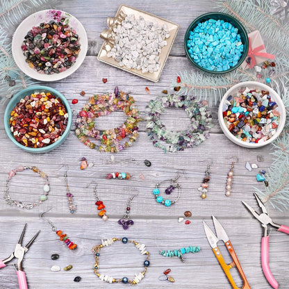Natural Chip Stone Beads 450pcs Amazonite Chips 5-8mm Genuine Real Irregular Healing Crystal Rocks Hole Drilled DIY Loose Gemstone Beads for Jewelry Making Bracelet Earrings Necklace Crafting
