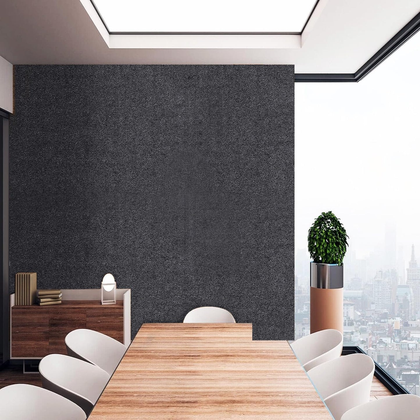 96"x48" Cork Board Roll with Linen Gray - 1/4" Thick 4'x8' Frameless Natural Corkboard for Walls Dartboard Pictures Photo Vision Prayer, ZHIDIAN Large Bulletin Board for Home Office School