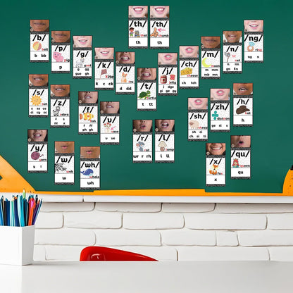 Ireer Composition Book Consonants Sound Wall for Classroom Neutral Phonics Kit, Science of Reading Posters for Classroom Decor, Kindergarten Speech Materials, Phonemic Awareness, Esl Teaching Material