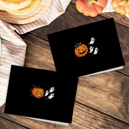 EGBTL Halloween Pumpkin Ghost Kitchen Towels, Halloween Hand Towels for Bathroom Decor, Funny Spooky Pumpkin Ghost Black Dishcloths Dish Towel for Kitchen 16x24 Inches Set of 2