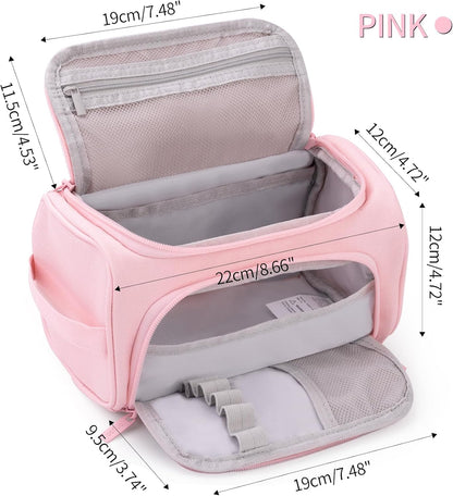 HVOMO Big Capacity Pencil Case High Large Storage Pouch Marker Pen Case Travel Simple Stationery Bag School College Office Organizer for Teens Girls Adults Student（Pink）