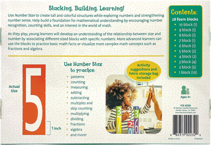Teacher Created Resources Number STAX - Stacking Foam Number Blocks (TCR20123)