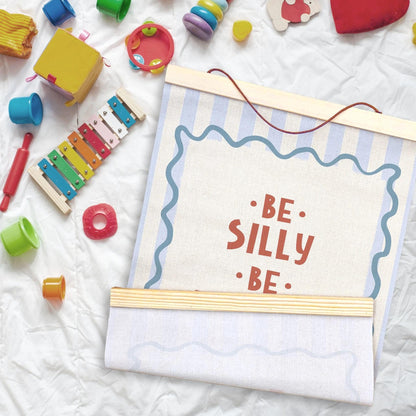 LKETW Inspirational Kids Room Poster Hanger Frame 12x16 Inch, Be Silly Honest Kind Positive Wall Art Posters for Classroom, Motivational Hanging Banner Decor for Kids Nursery Room Bedroom Playroom