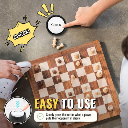 PulseWire Check Button | Novelty Chess Sound Button