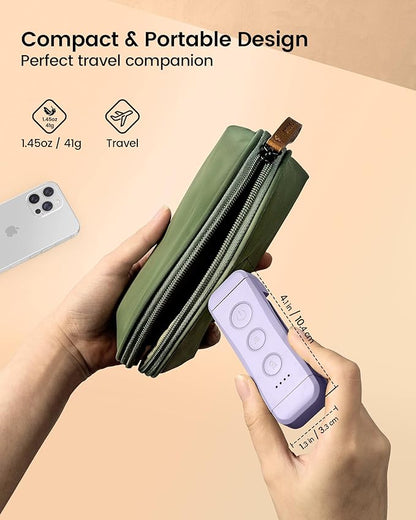 Glocusent USB Rechargeable Book Light, Portable Clip-on LED Reading Light, Reading Lights for Books in Bed with 3 Amber Colors & 5 Brightness Dimmable, Compact & Long Lasting, Perfect for Book Lovers