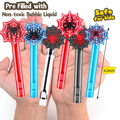 24PCS Bubble Wand for Party Favors Decorations Supplies Classroom Prizes Valentines Easter Halloween Christmas Bags Basket Stuffers Gifts