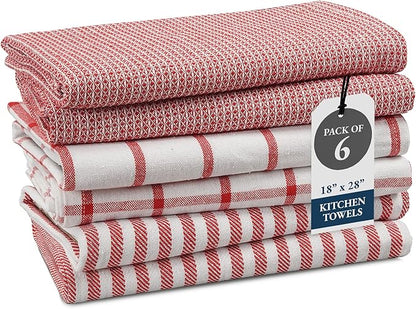LANE LINEN 100% Cotton Kitchen Towels Set, Quick-Drying Dish Towels, Tea Towels